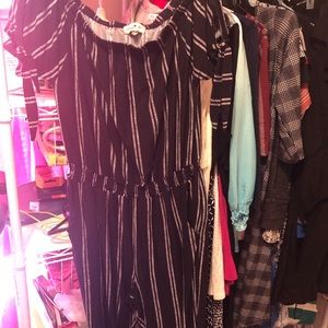 Ladies Derek Heart Jumpsuit size Xl black/white